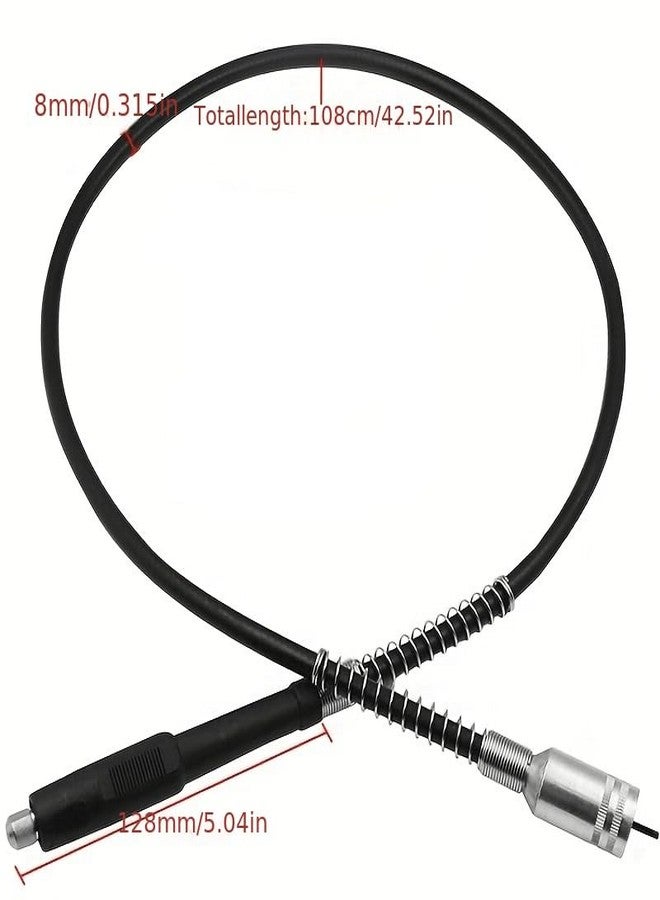 A AND S Tools A AND S TOOL® 18x1.5MM Tool Rotary Grinder Tool Flexible Flex Shaft Rotary Tool Accessories Flex Shaft + Universal Chuck - Image 5